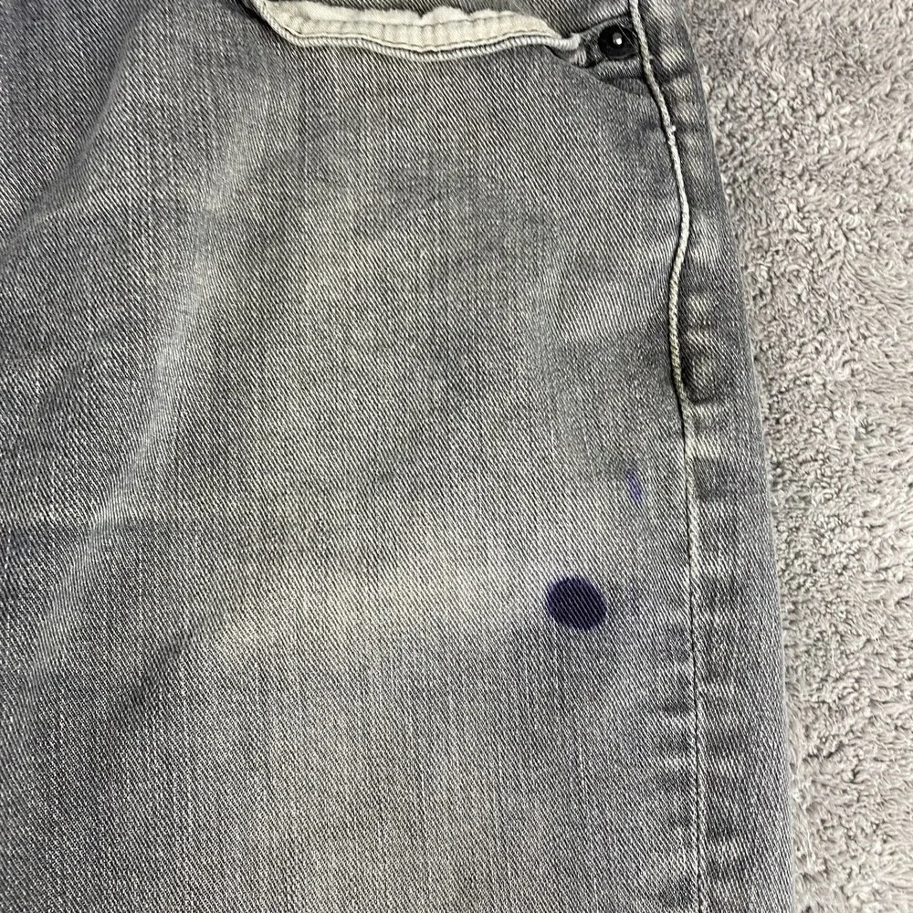 Levis 511 Slim Straight Jeans Mens 34x27‎ Gray Mid Rise